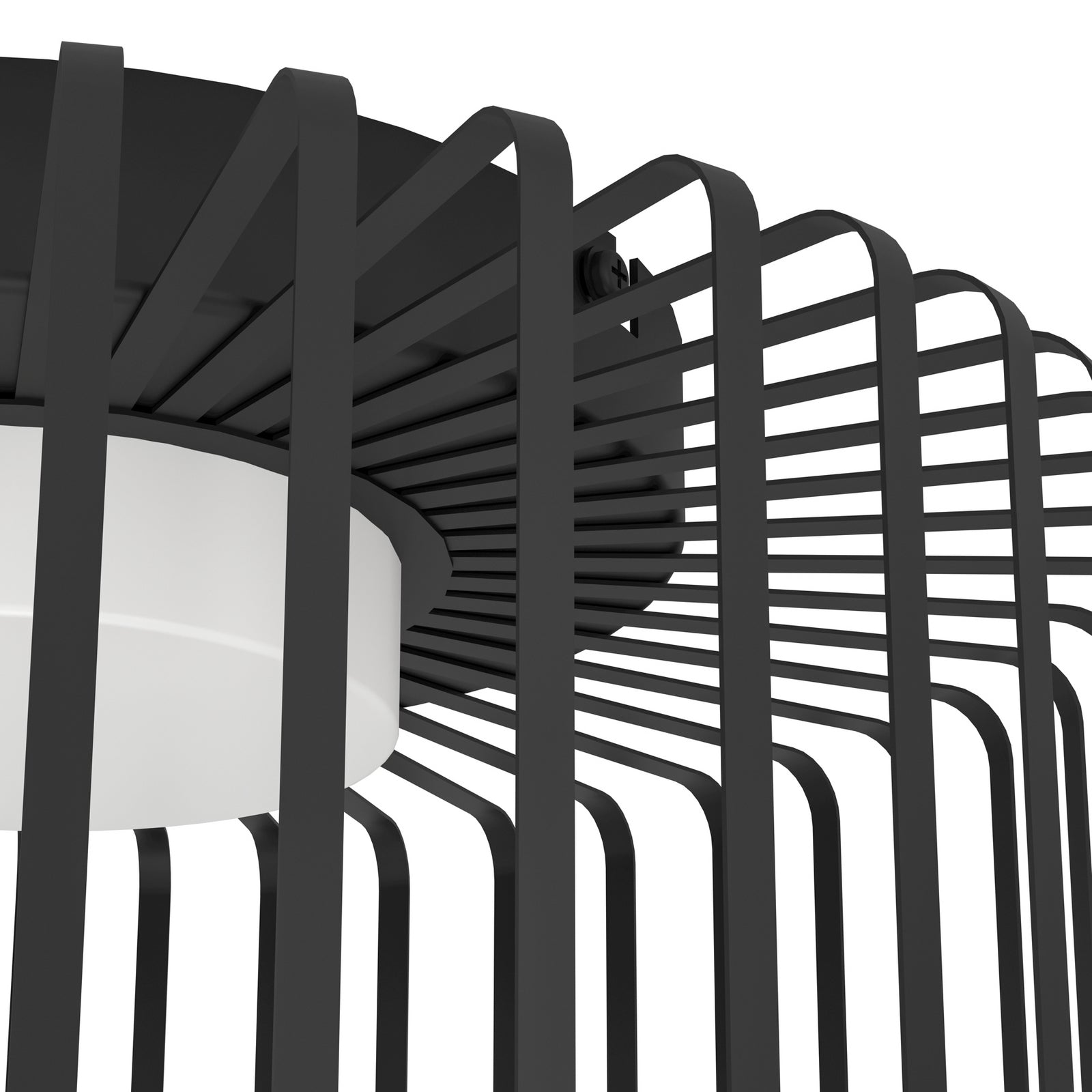 LED taklampe Ginestrone-Z smart svart lys på vegg