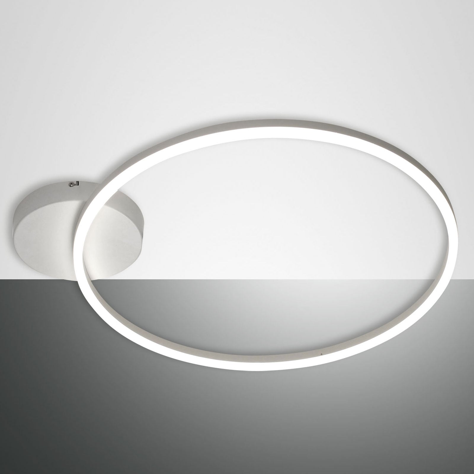 LED taklampe Giotto dimbar hvit Ø60 cm 36W varmhvit forfra