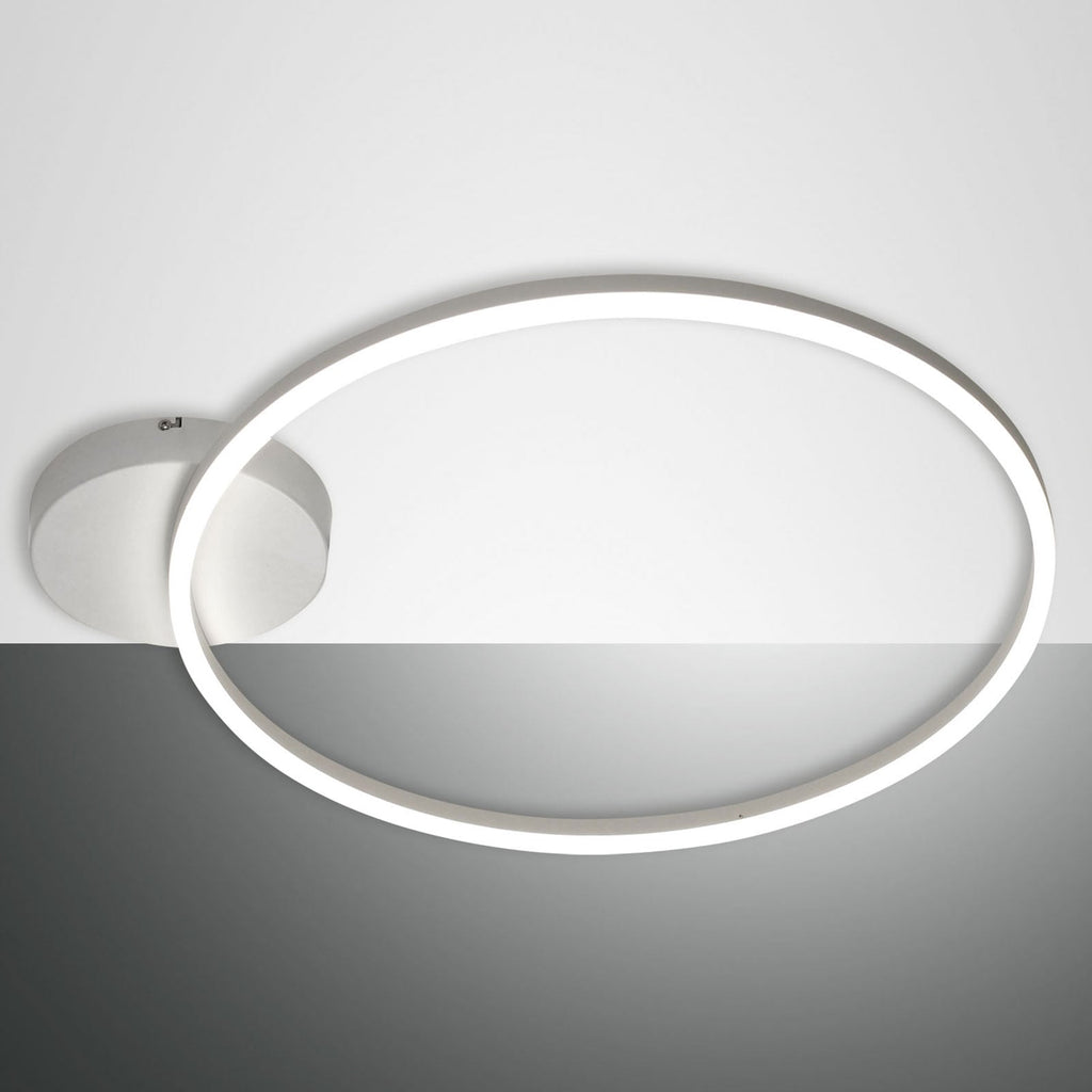 LED taklampe Giotto dimbar hvit Ø60 cm 36W varmhvit forfra