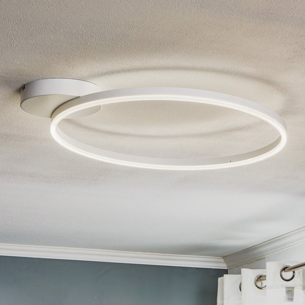 LED taklampe Giotto dimbar hvit Ø60 cm 36W varmhvit bakside
