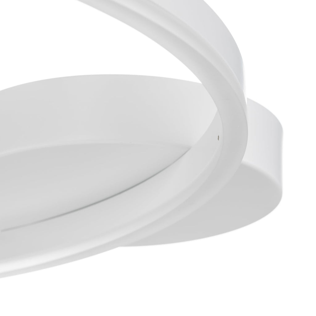 LED taklampe Giotto dimbar hvit Ø60 cm 36W varmhvit med lys på