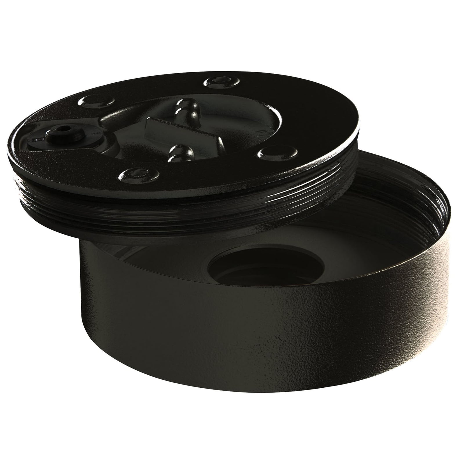 LED taklampe Girona antrasitt Ø10,7 cm IP65 montert på terrasse