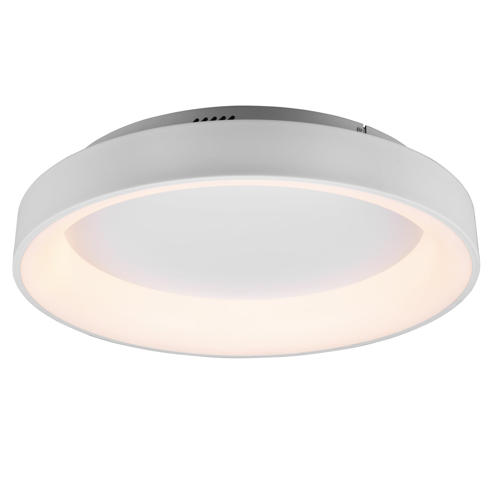 LED taklampe Girona dimbar med fjernkontroll Ø60 cm hvit forfra