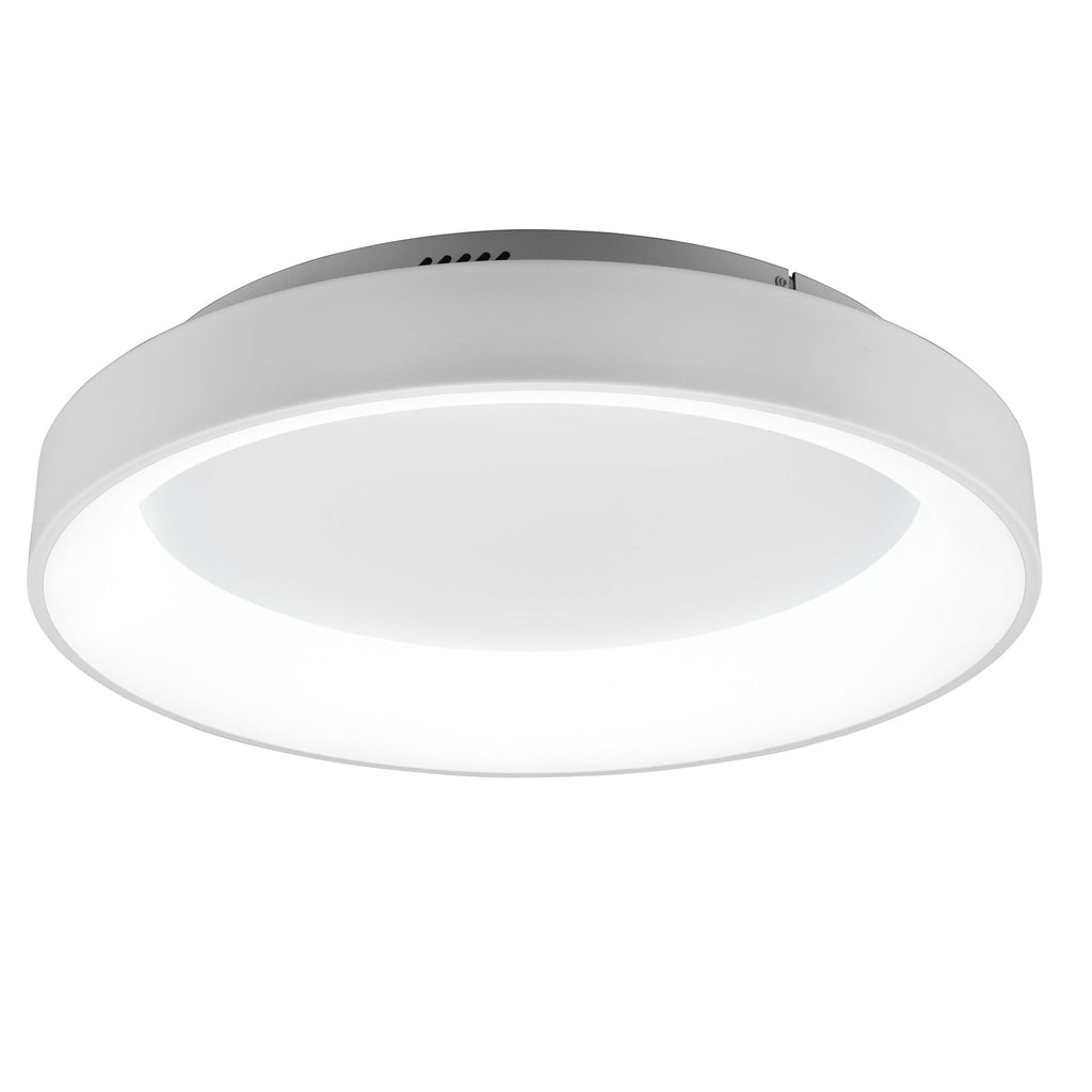 Detalj av LED taklampe Girona dimbar med fjernkontroll Ø60 cm hvit