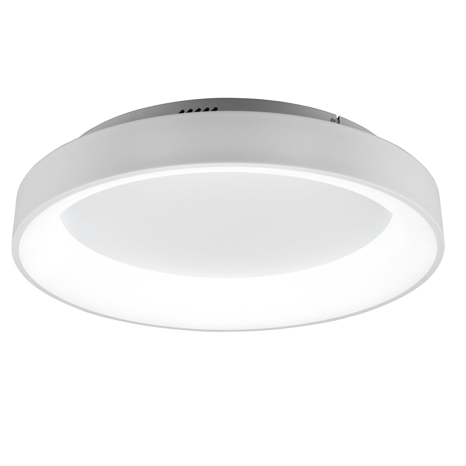 Detalj av LED taklampe Girona dimbar med fjernkontroll Ø60 cm hvit