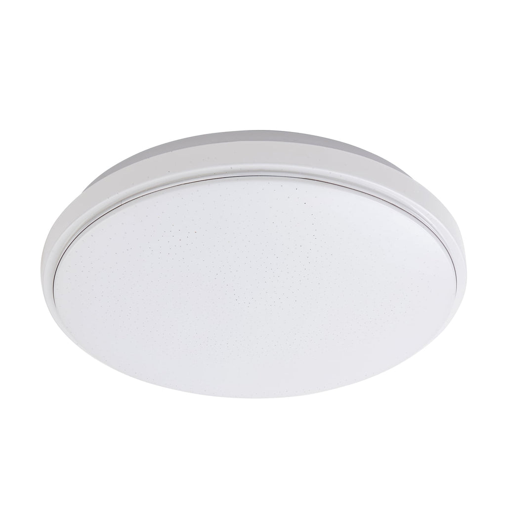Montert LED taklampe Glamo hvit/krom i rom