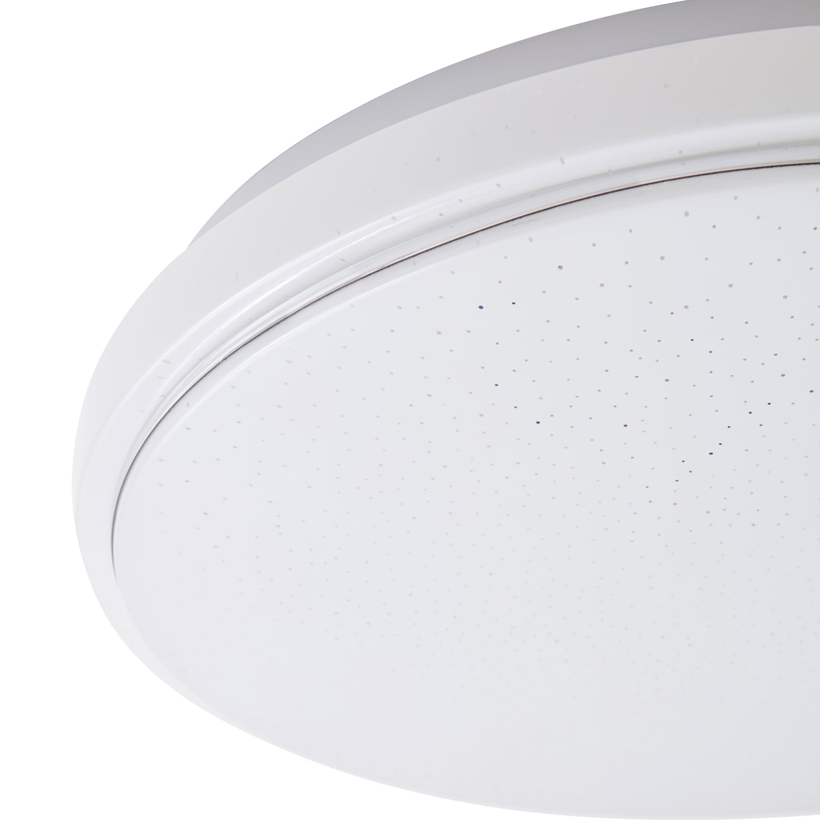 LED taklampe Glamo hvit/krom med stjerneeffekt