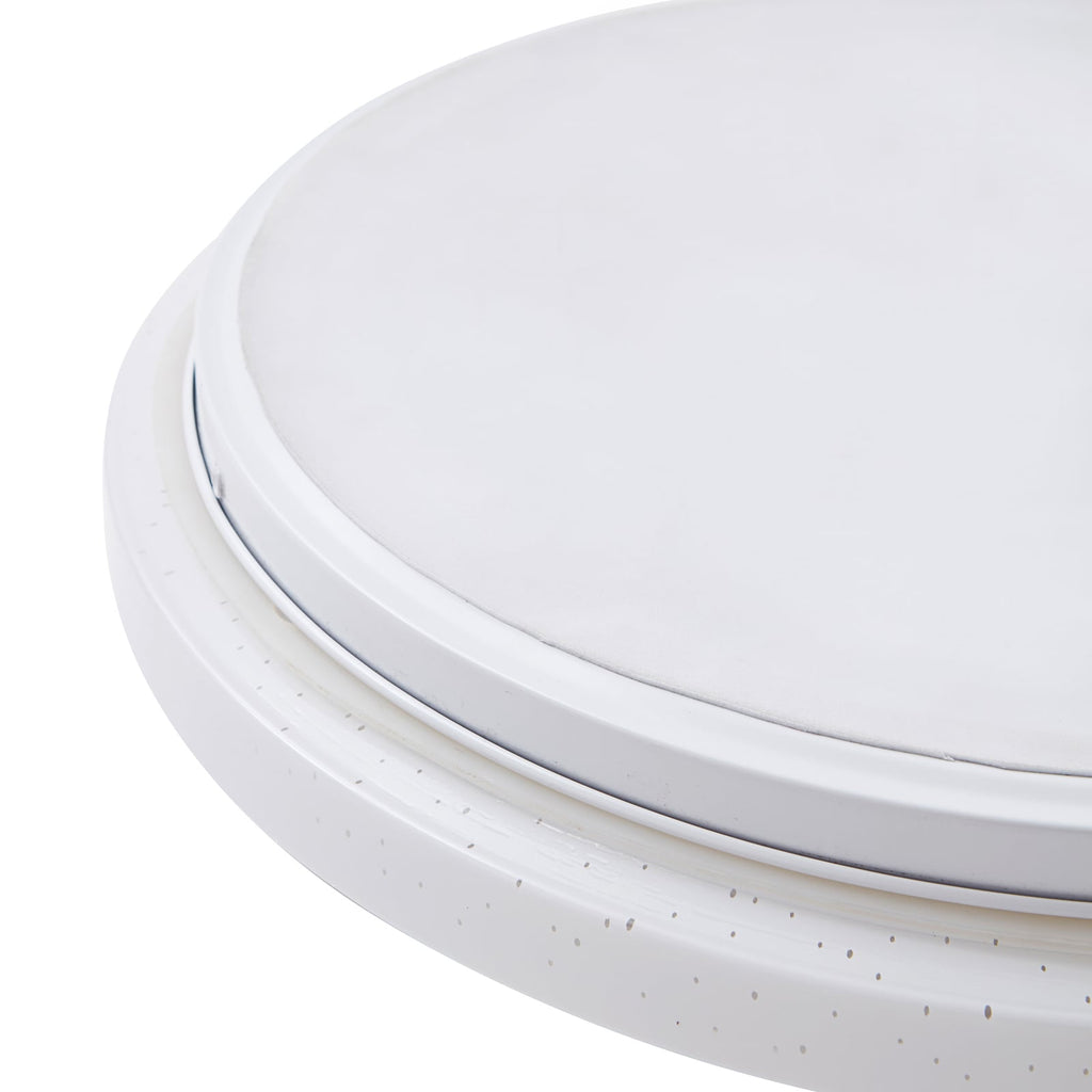 LED taklampe Glamo hvit/krom metall og plast