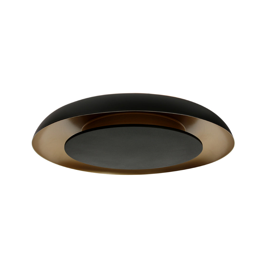 Montert LED taklampe Golden Veil svart/gull i stue