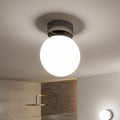 LED taklampe Gove krom/hvit Ø12 cm 5W IP44 Paulmann forfra