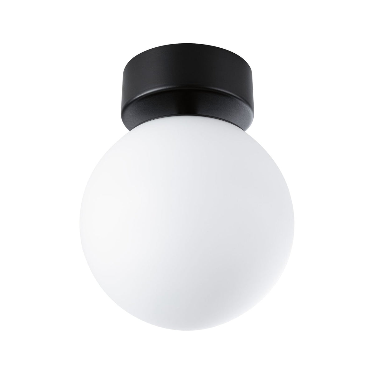 Detalj av LED taklampe Gove svart matt metall og glass