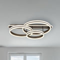 LED taklampe Grouni dimbar CCT titan 80 cm med fjernkontroll forfra