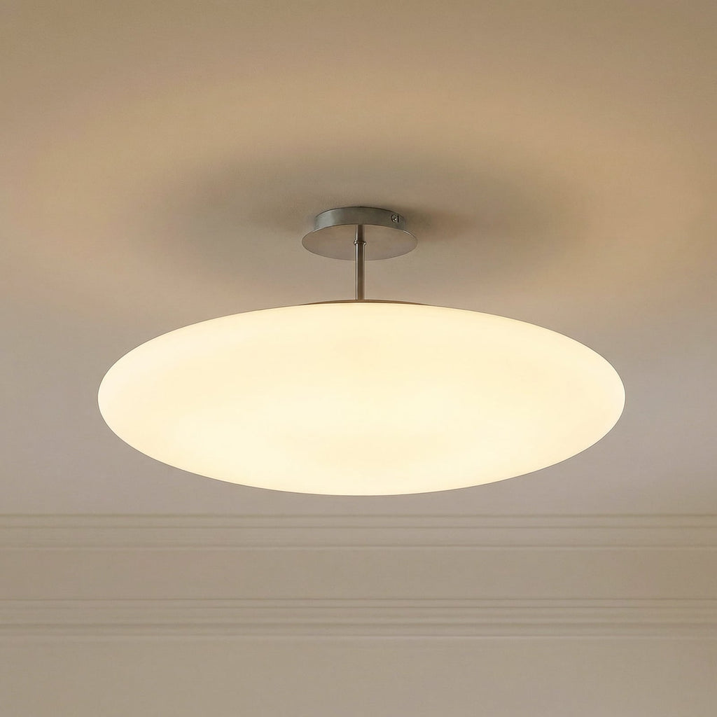 LED taklampe Gunda dimbar opalglass hvit front