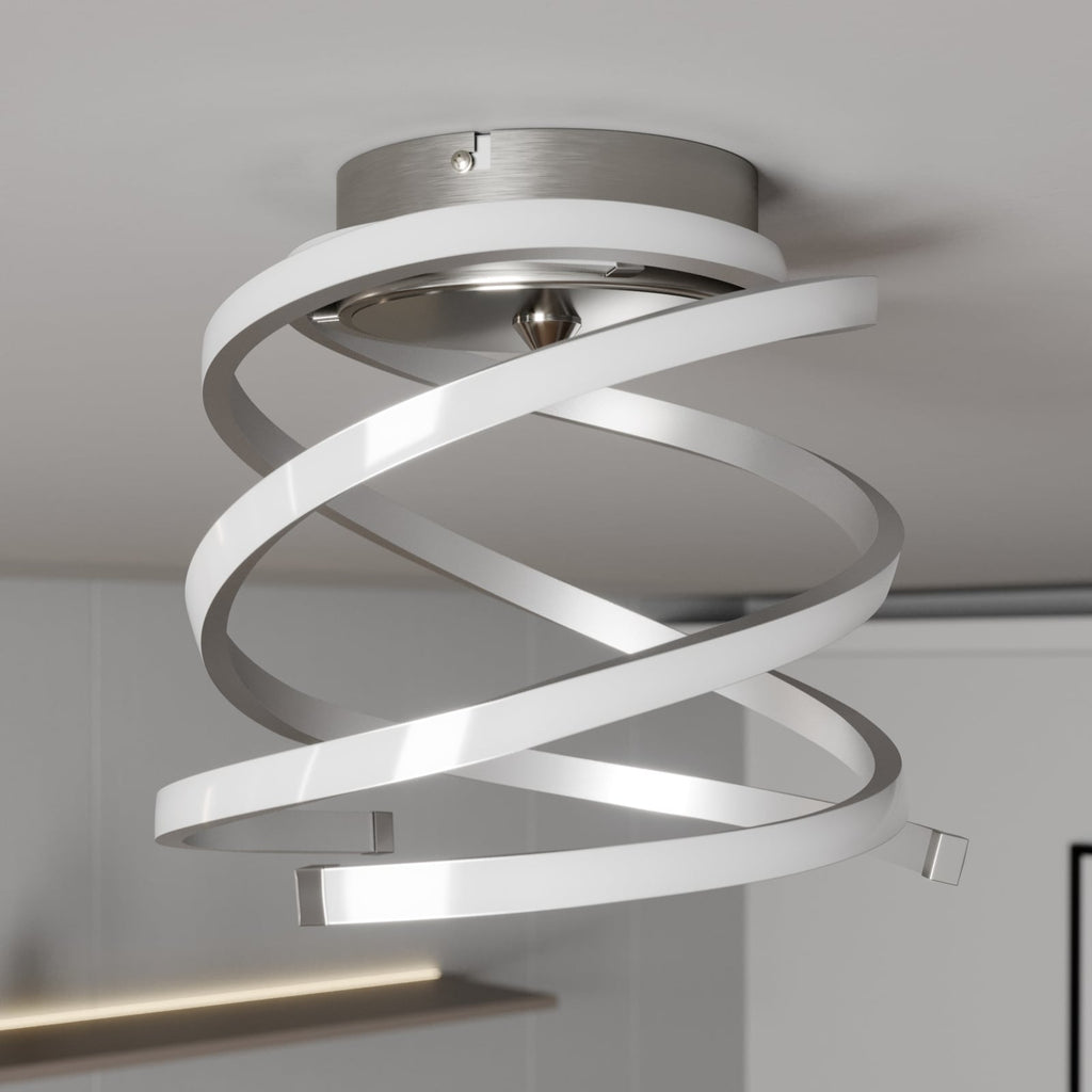 LED taklampe Haniya dimbar aluminium Ø32 cm detalj