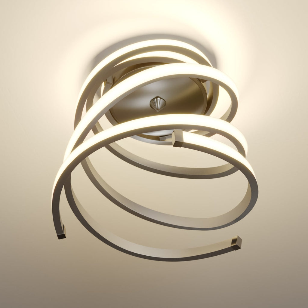 LED taklampe Haniya dimbar aluminium Ø32 cm nærbilde