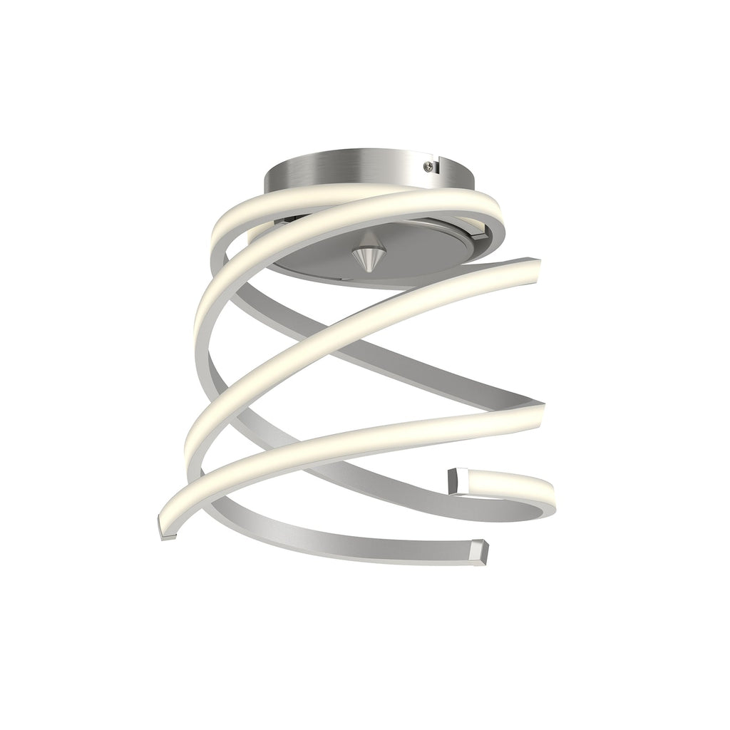 LED taklampe Haniya dimbar aluminium Ø32 cm side