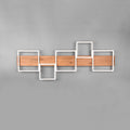 LED taklampe Harper dimbar metall og tre 115 cm fra Trio Lighting forfra