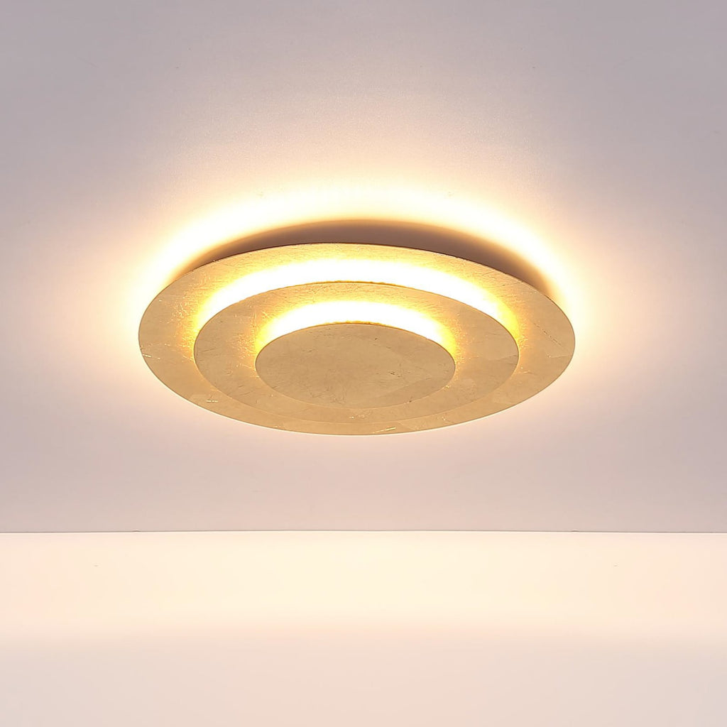 LED taklampe Heda gull metall lysdetalj