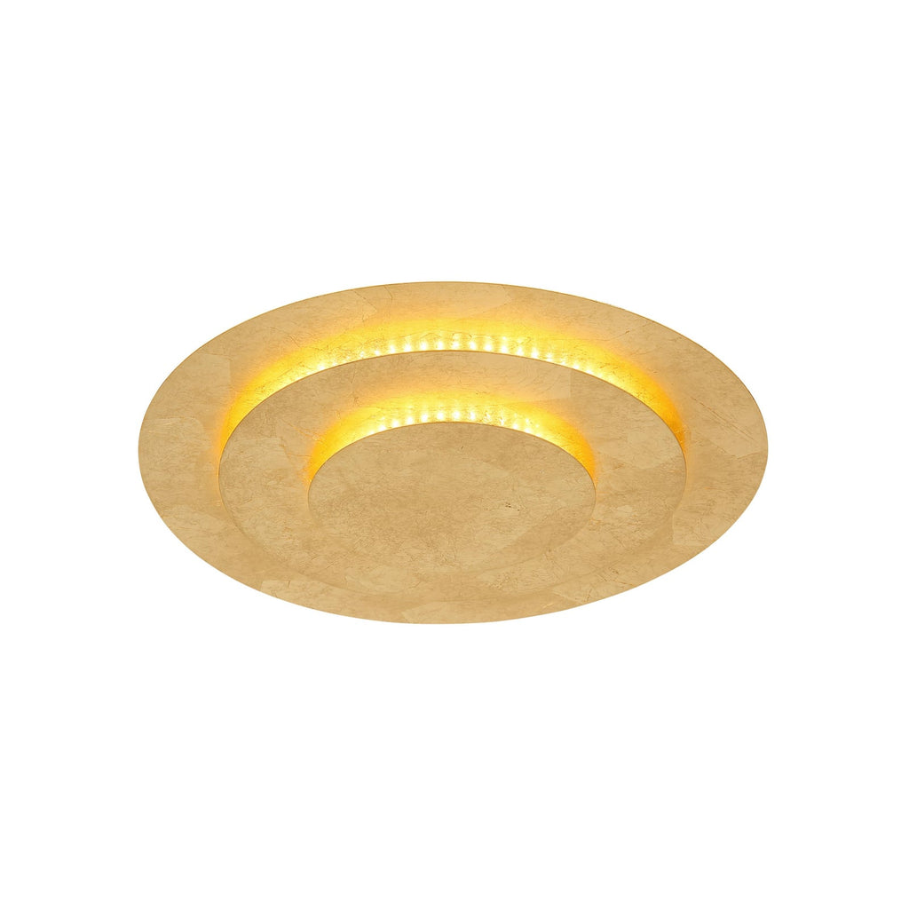 LED taklampe Heda gullfarget metall detalj