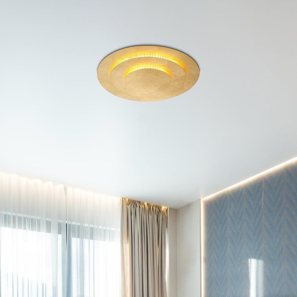 LED taklampe Heda gullfarget metall forfra