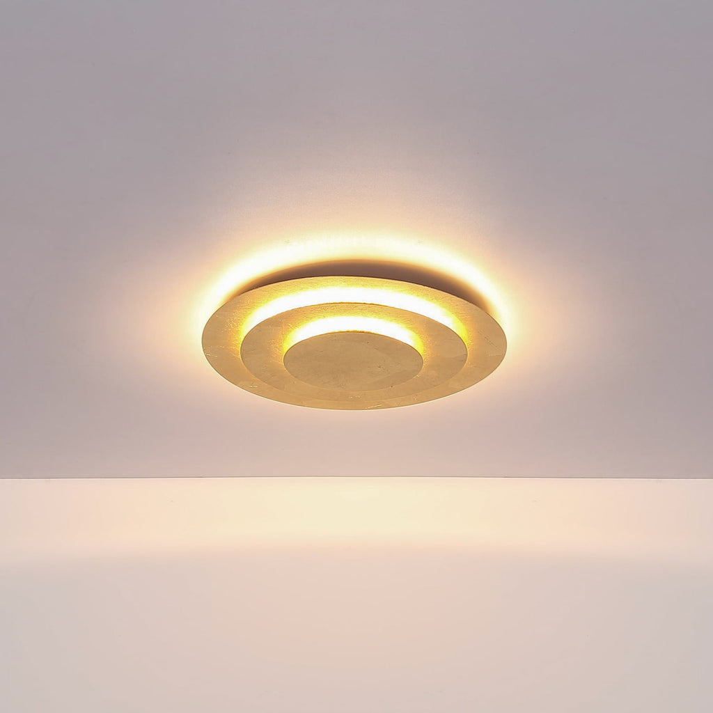 LED taklampe Heda gullfarget metall installasjon