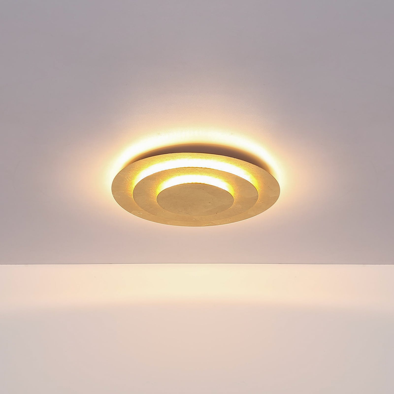 LED taklampe Heda gullfarget metall installasjon