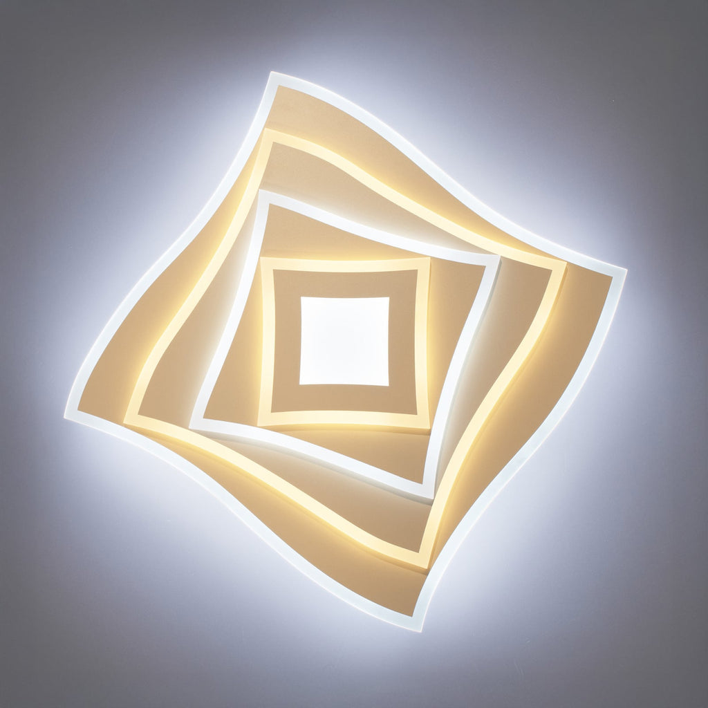 LED taklampe HERO sand 40x40 cm CCT RGB fjernkontroll lysfunksjon