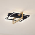 LED taklampe Holamu svart med tredetalj forfra