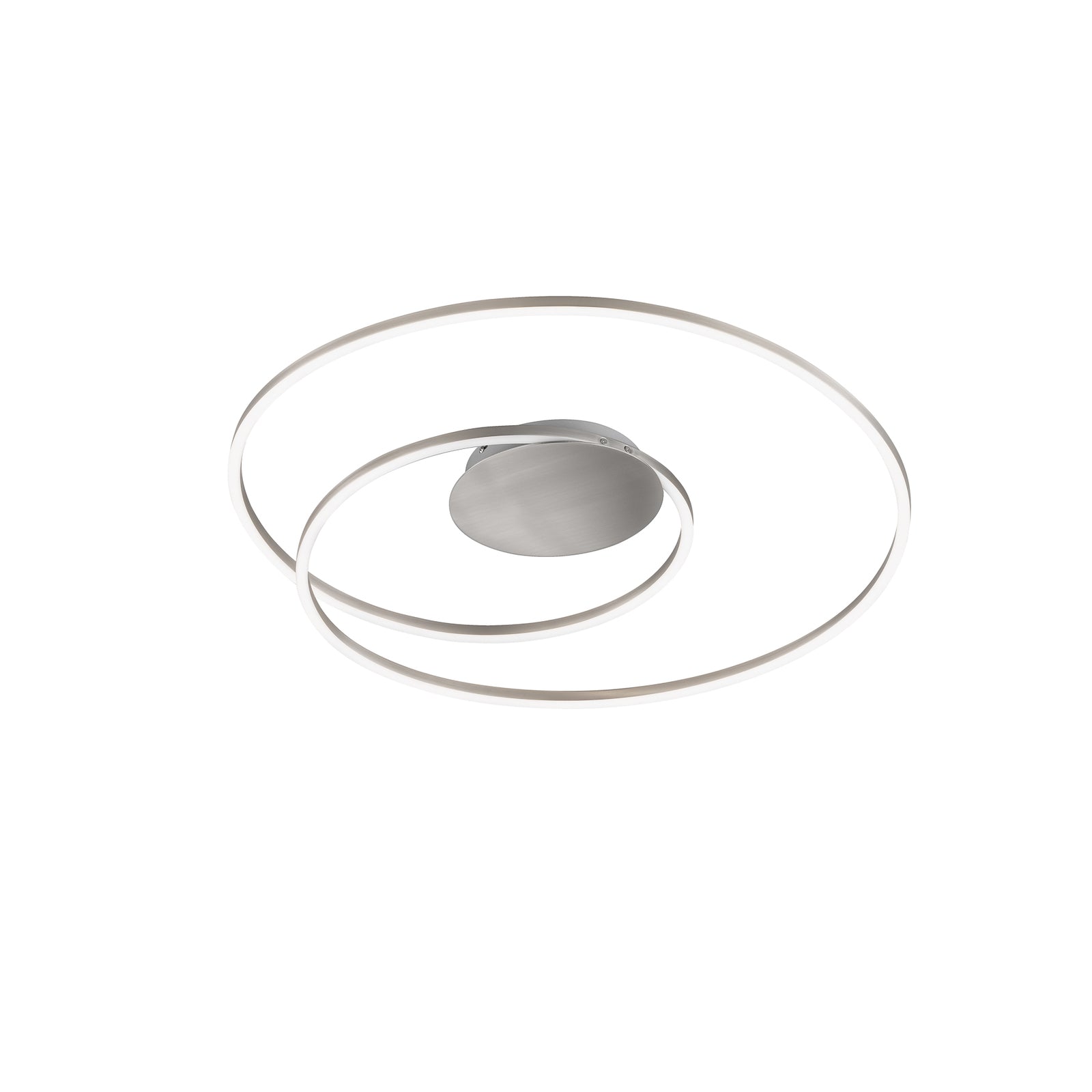 LED taklampe Holy matt nikkel Ø49 cm fjernkontroll detalj