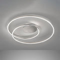 LED taklampe Holy matt nikkel Ø49 cm front