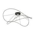 LED taklampe Hoops 2 dimbar svart metall forfra
