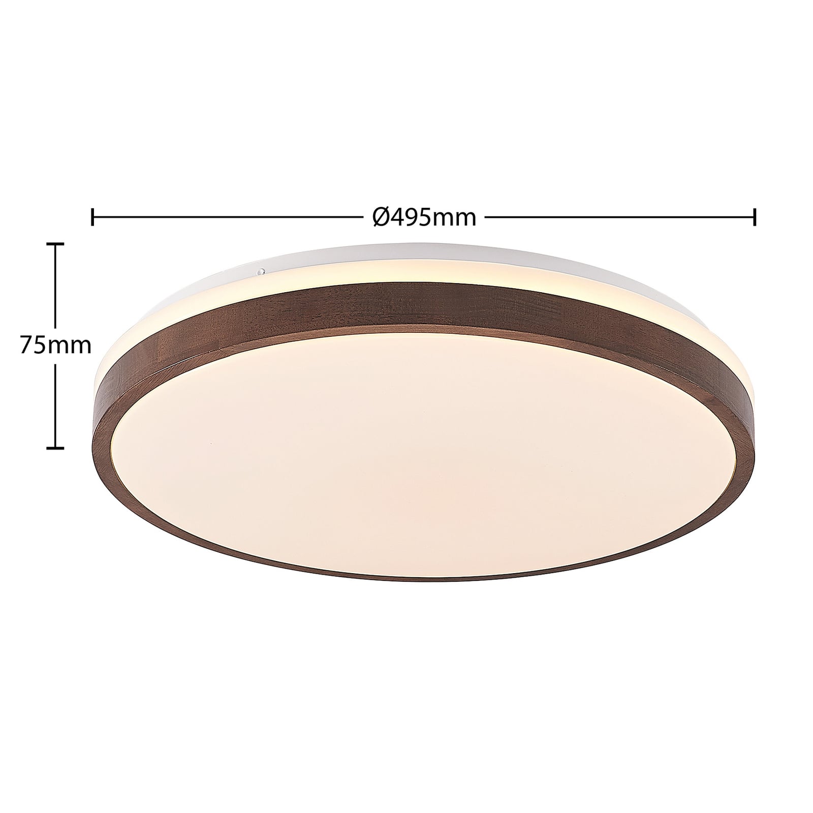 LED taklampe Hudsona tre CCT dimbar montert i stue