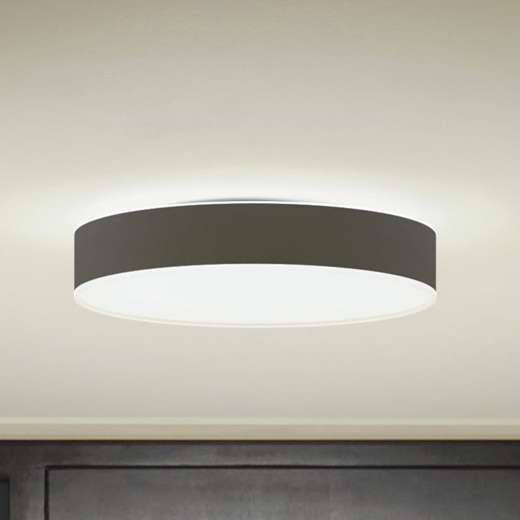LED-taklampe Hue Enrave dimbar CCT Ø38 cm svart forfra