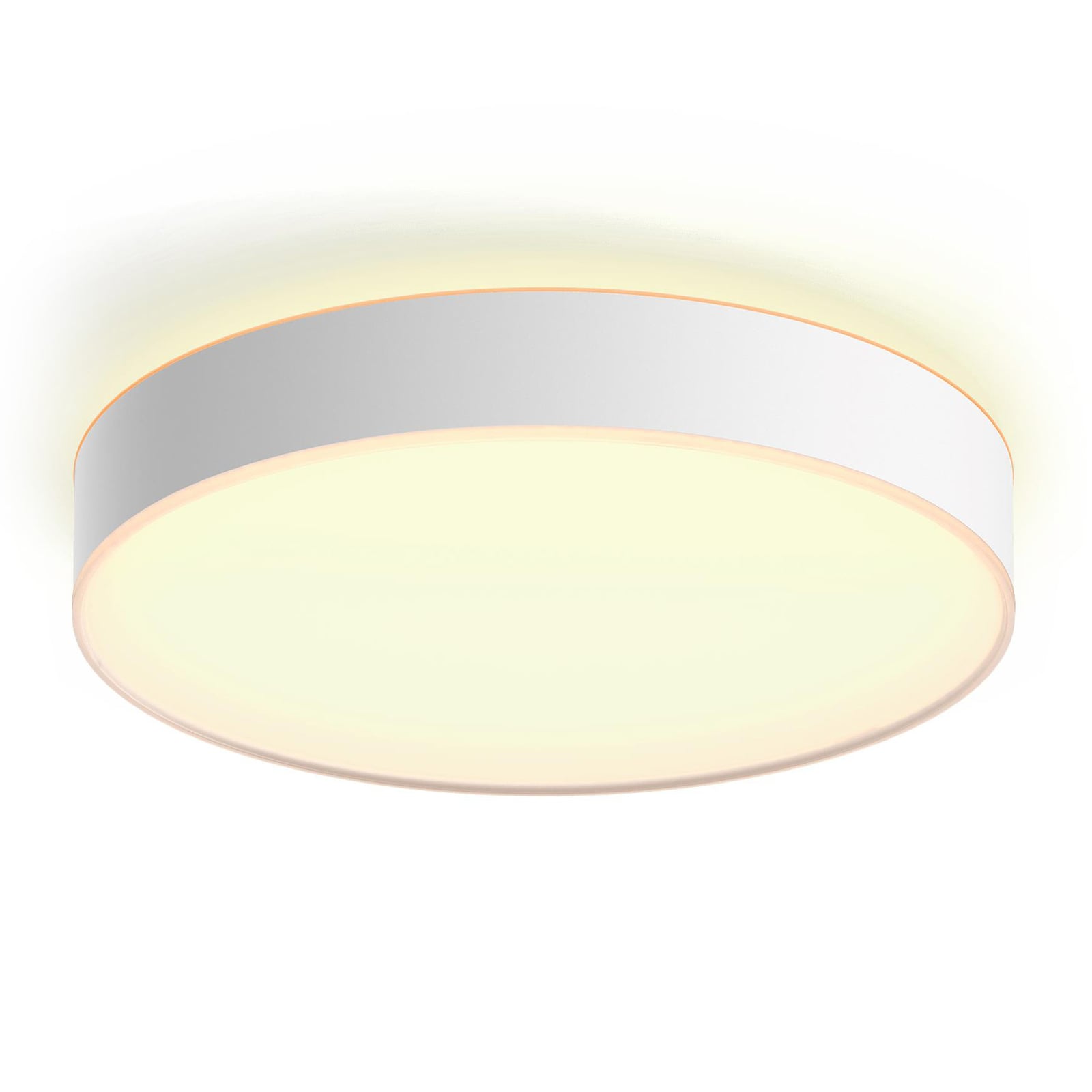 LED taklampe Hue Enrave dimbar CCT Ø42,5 cm hvit montert i rom
