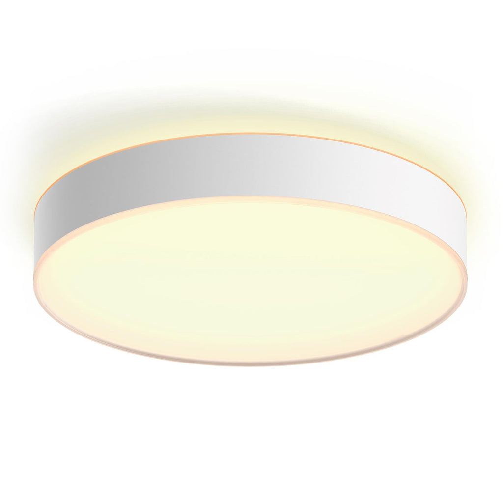 LED taklampe Hue Enrave dimbar CCT Ø42,5 cm hvit montert i rom