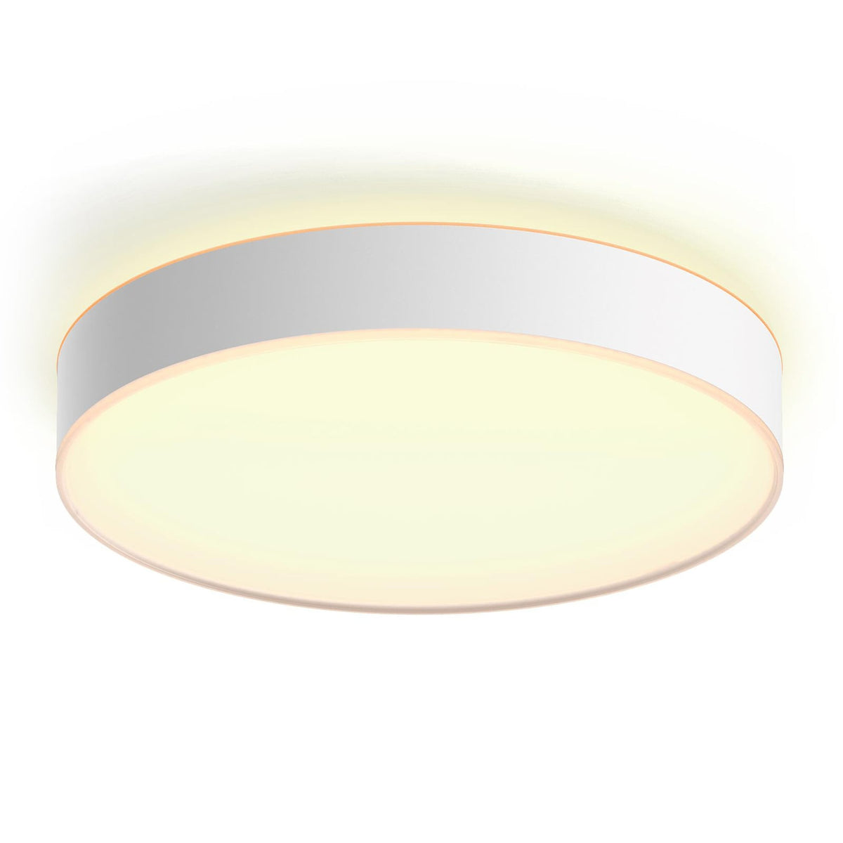 LED taklampe Hue Enrave dimbar CCT Ø42,5 cm hvit montert i rom