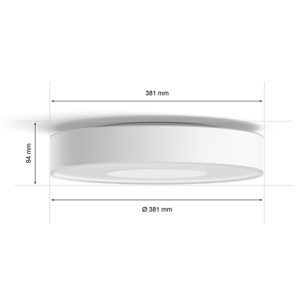 LED taklampe Hue Xamento dimbar RGB CCT smart styring via app