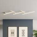 LED taklampe Indira svingbar dimbar matt nikkel forfra
