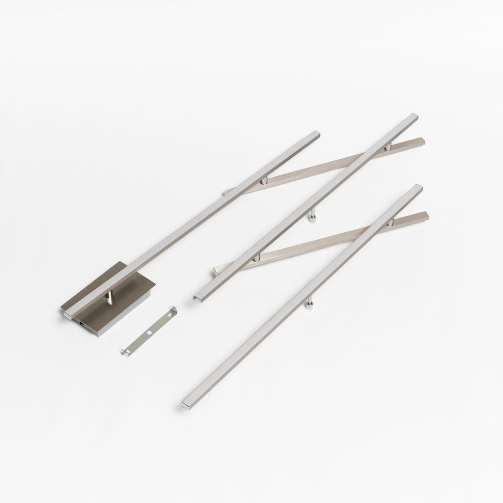 LED taklampe Indira svingbar dimbar matt nikkel lysdetalj