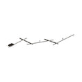 LED taklampe Indira svingbar dimbar svart 245 cm forfra