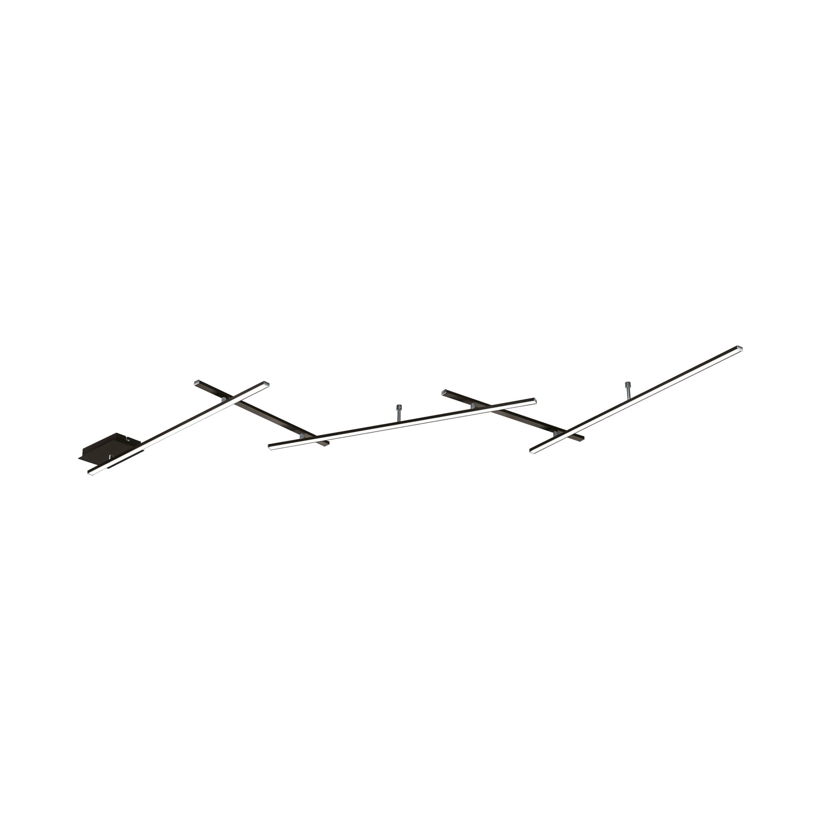 LED taklampe Indira svingbar dimbar svart 245 cm forfra