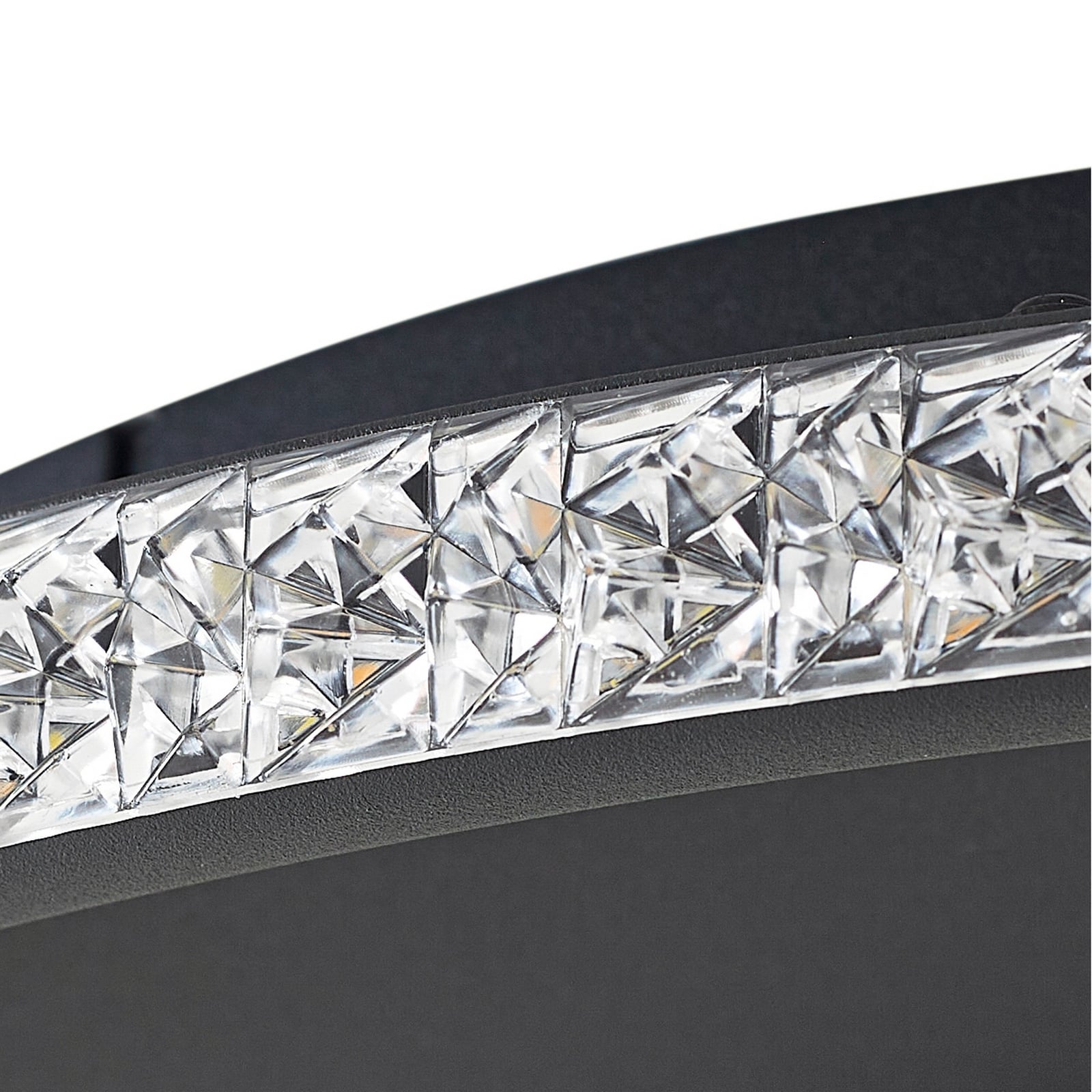 LED taklampe Inessa dimbar CCT svart Ø51 cm med veggbryter