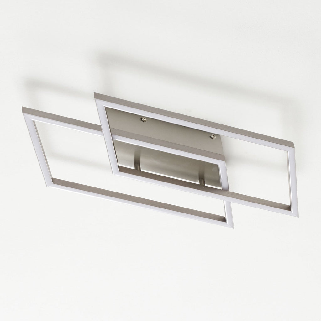 LED taklampe Inigo dimbar 2-lys stål 54 cm Paul Neuhaus bakside