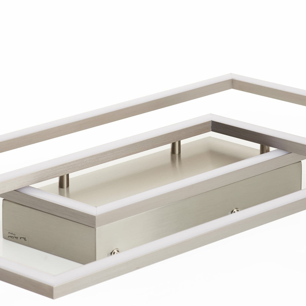 LED taklampe Inigo dimbar 2-lys stål 54 cm Paul Neuhaus montert