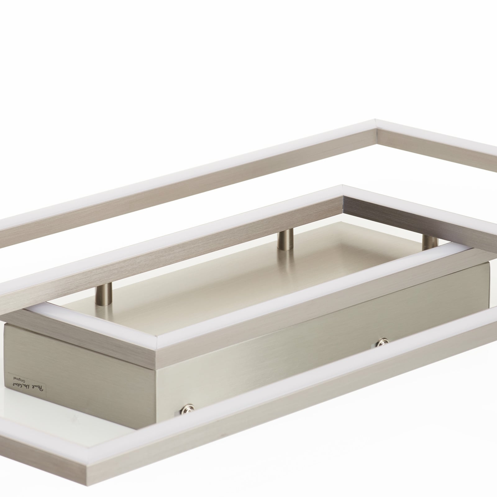 LED taklampe Inigo dimbar 2-lys stål 54 cm Paul Neuhaus montert