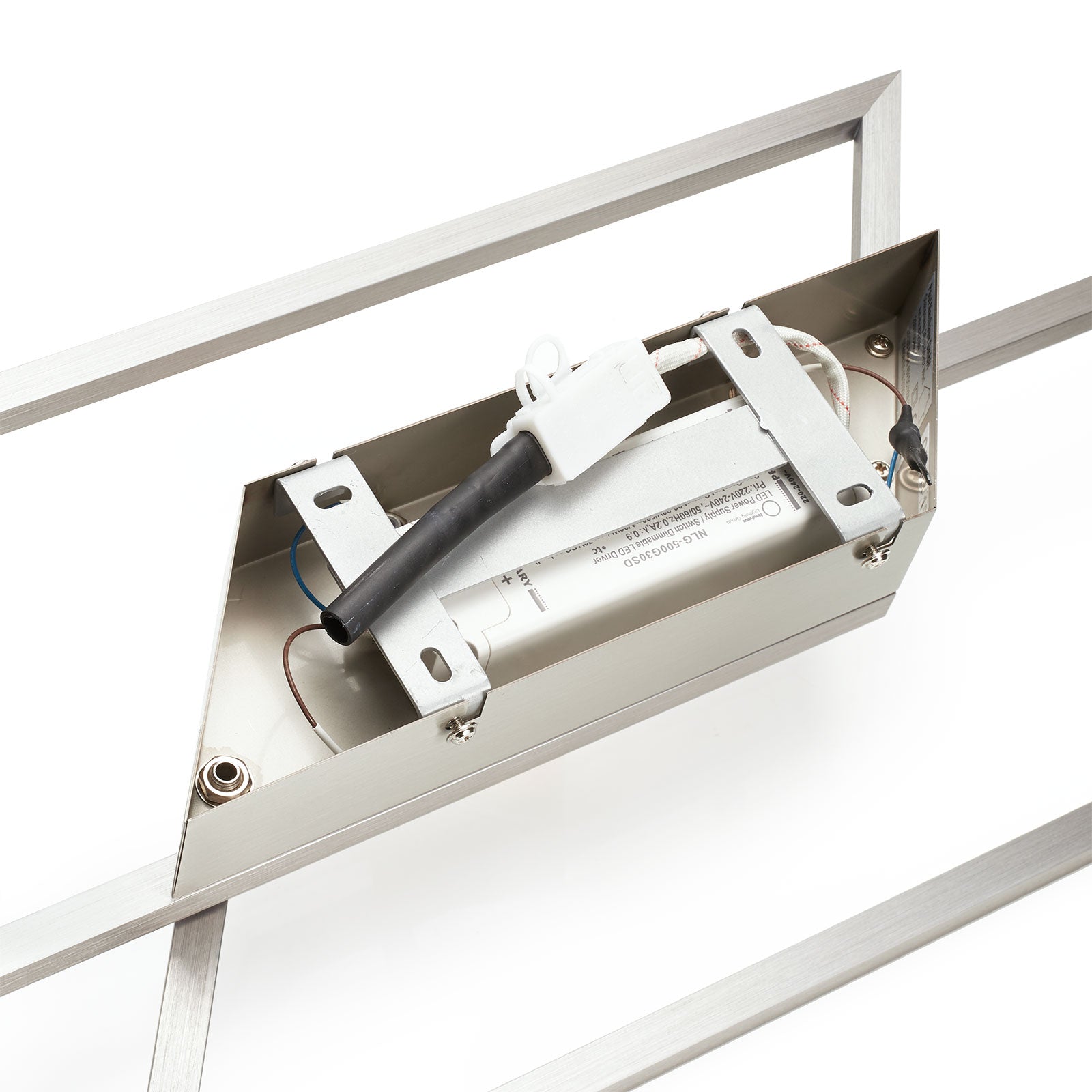 LED taklampe Inigo dimbar 2-lys stål 54 cm Paul Neuhaus LED-lys