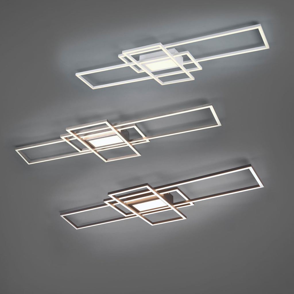 LED taklampe Irvine CCT dimbar antrasitt 105 cm 60W med fjernkontroll