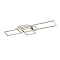 LED taklampe Irvine dimbar matt nikkel 105 cm sett forfra