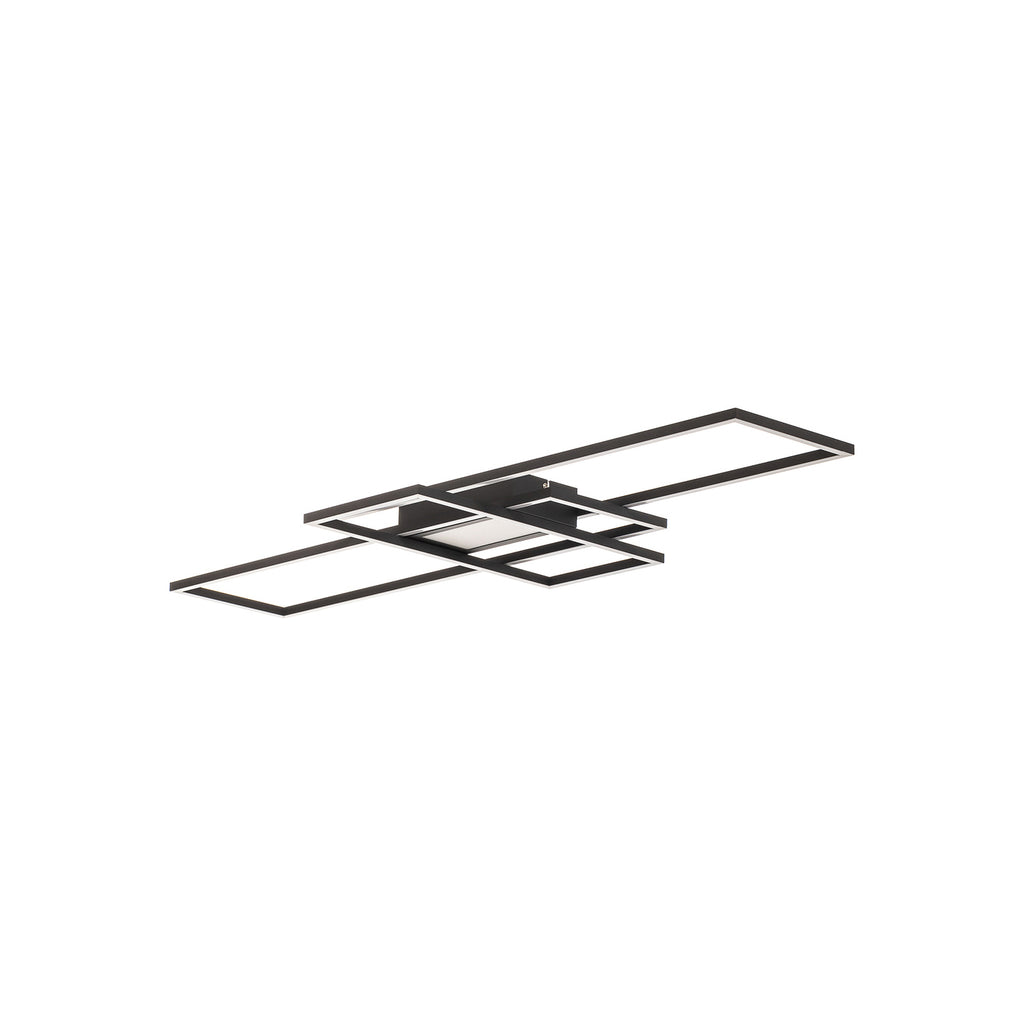 LED taklampe Ismera 3 rammer dimbar CCT fjernkontroll 105 cm detalj av rammer