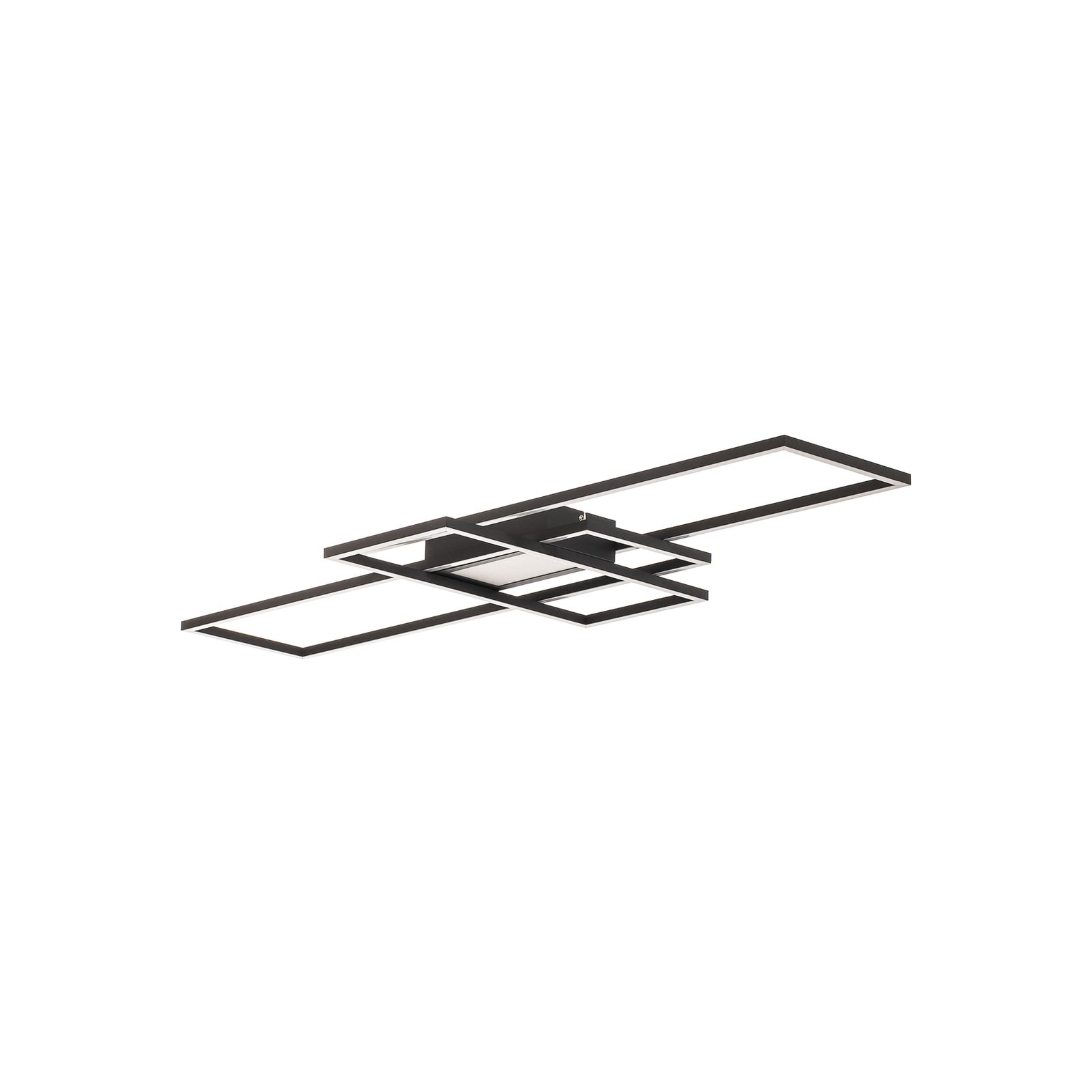 LED taklampe Ismera 3 rammer dimbar CCT fjernkontroll 105 cm detalj av rammer